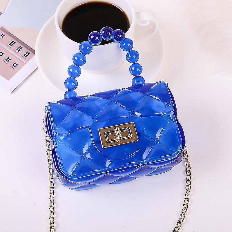 Borsa in gelatina per donna borsa perla diagonale portatile borsa a tracolla a catena Affare Del Giorno