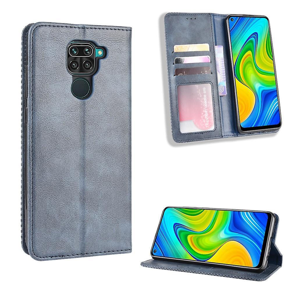 Retro Auto-absorbed Leather Wallet Case for Xiaomi Redmi Note 9/Redmi 10X 4G Vendita Calda