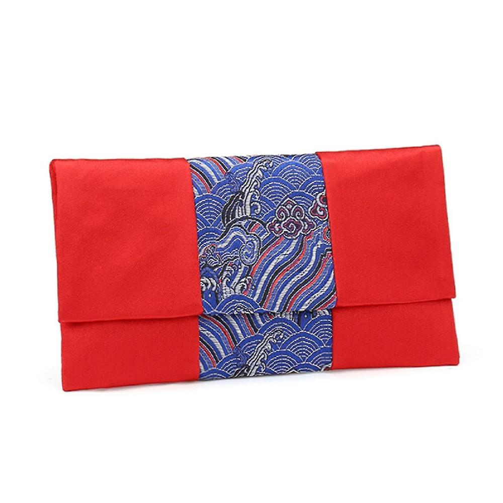 Elegance Lucky Money Bag Rectangle Faux Silk Sincere Wishes New Year Red Envelope For Bride Online