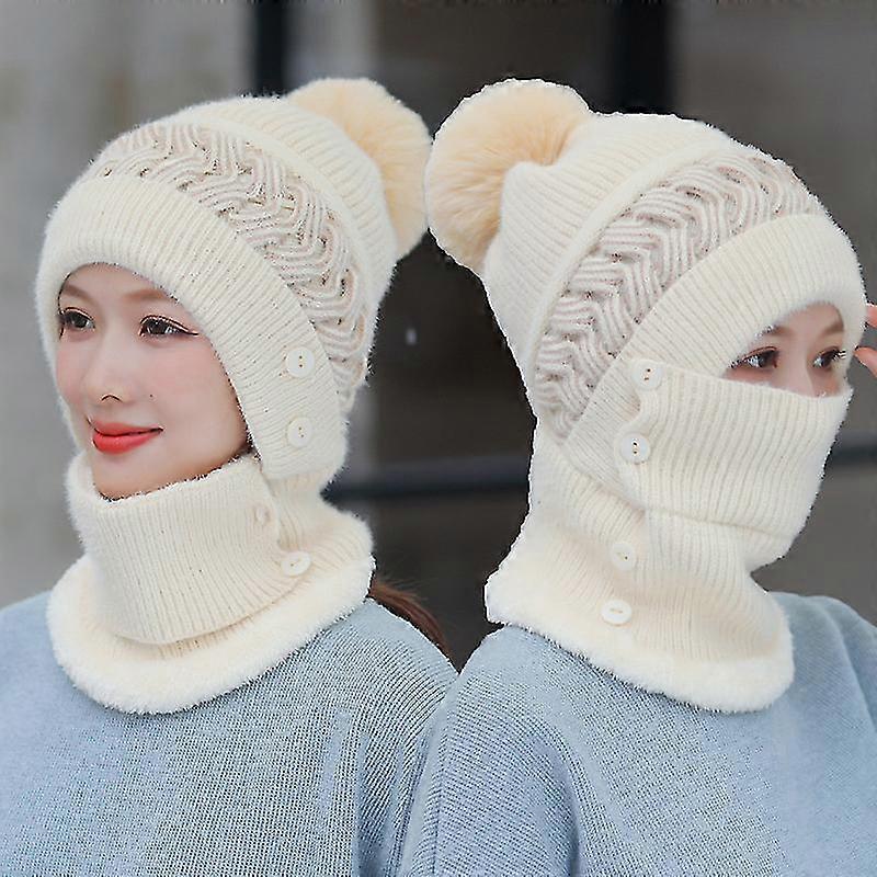 Cappello invernale per le donne sciarpa invernale berretto slouchy snow knit skull cap per ragazze Qualità