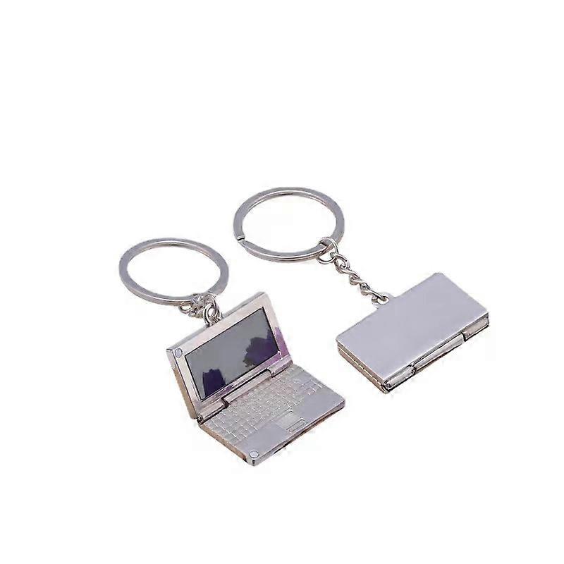 Keychain Simulation Computer Laptop Pendants DIY Women Men Car Keychain Keyring Holder Keyring Souvenir Jewelry Gift Promozione Limitata