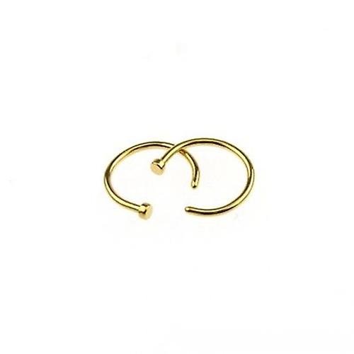 2pcs Stainless Steel Nose Ring Open Hoop Earrings Unisex Body Piercing Jewelry Prezzo Ridotto