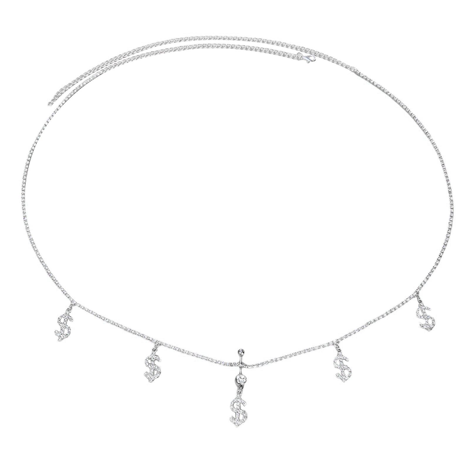 Waist Chain Stylish Wear-resistant Alloy Navel Piercing Dangle Belly Button Jewelry Accessories For Famle Novità