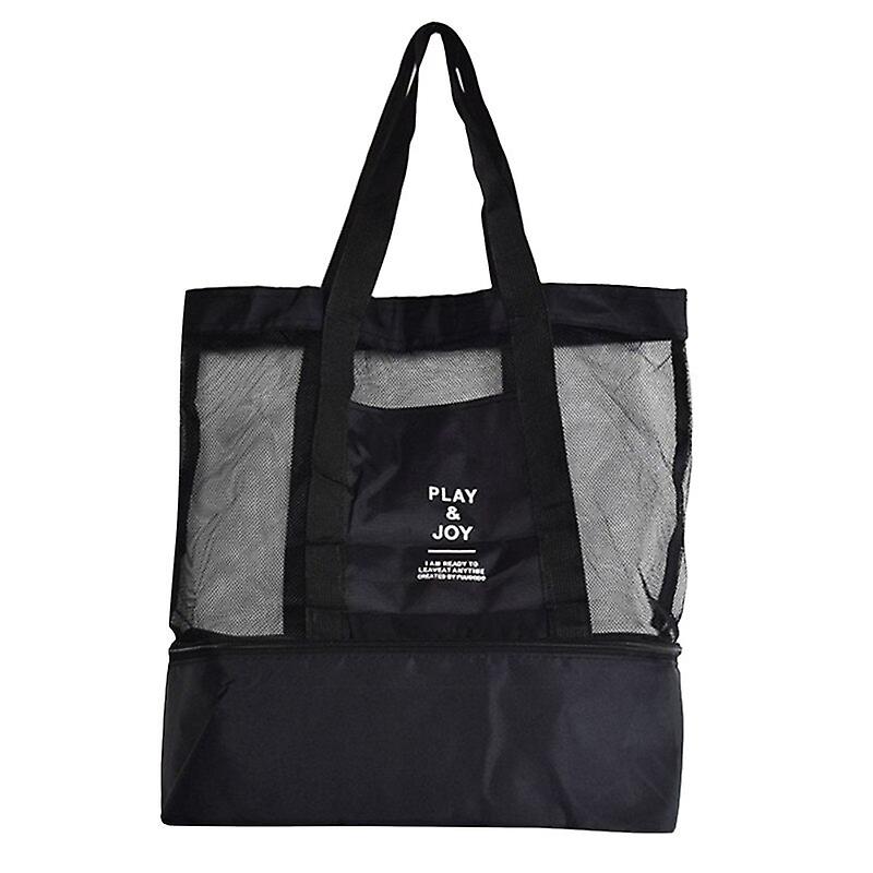 New Thermal Insulation Bag Handheld Lunch Bag Useful Shoulder Bag Cooler Picnic Bag Mesh Beach Tote Bag Food Drink Storage Lunch Boxes & Totes