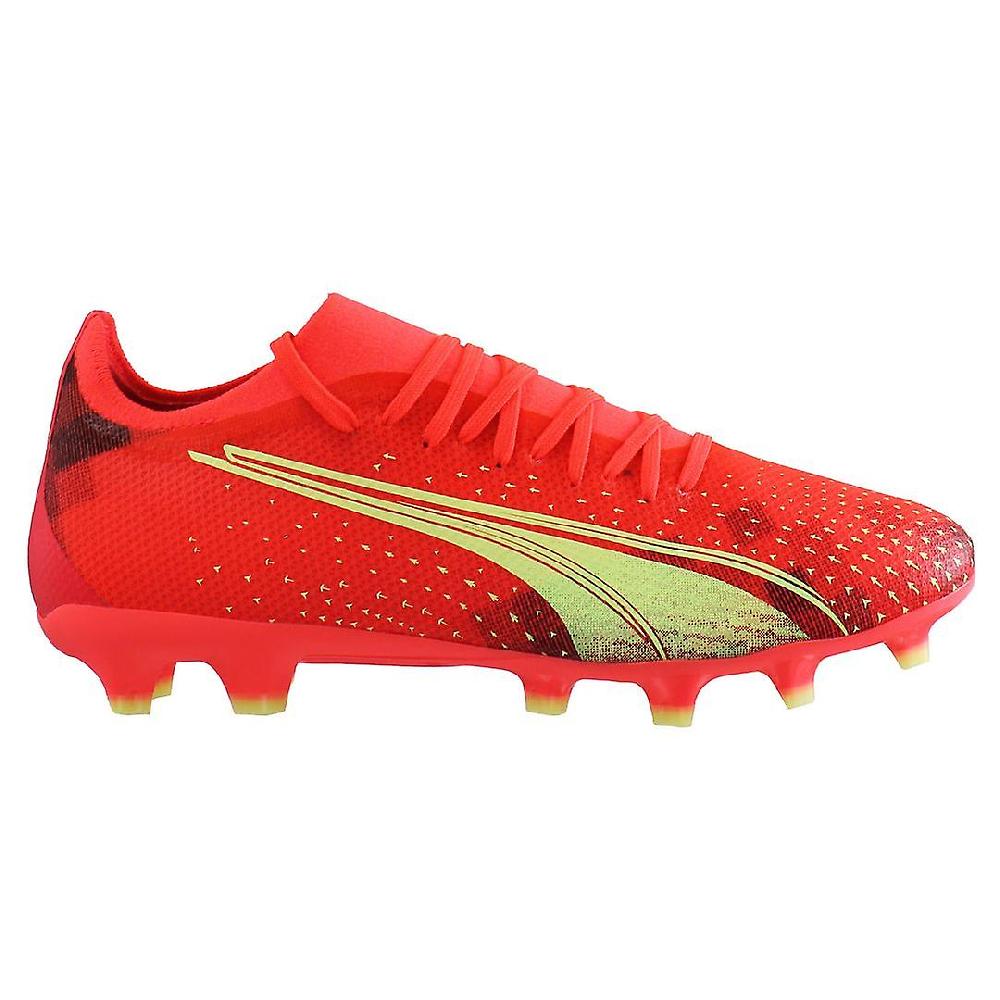 Puma Ultra Match FG/AG Lace-Up Red Sintetico Uomo Scarpe da Calcio 106900 03