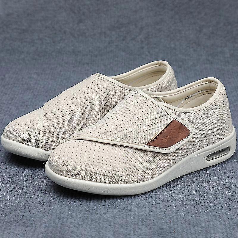 Ampia regolazione di scarpe morbide e comode scarpe da passeggio ortopediche per le vecchie scarpe di design traspiranti hook-and-loop