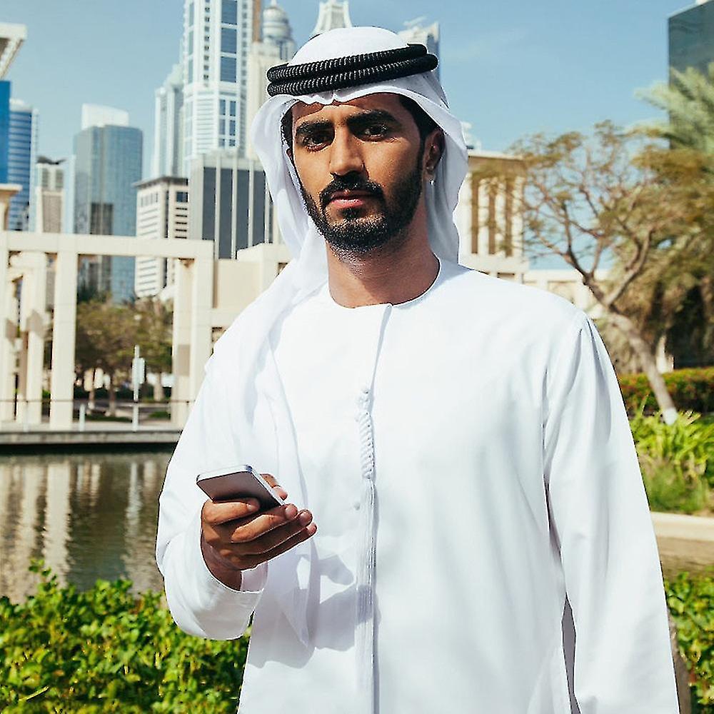 3pcs uomini musulmani imposta islamica arabo saudita preghiera Ramadan abbigliamento Dubai Kaftan vestito