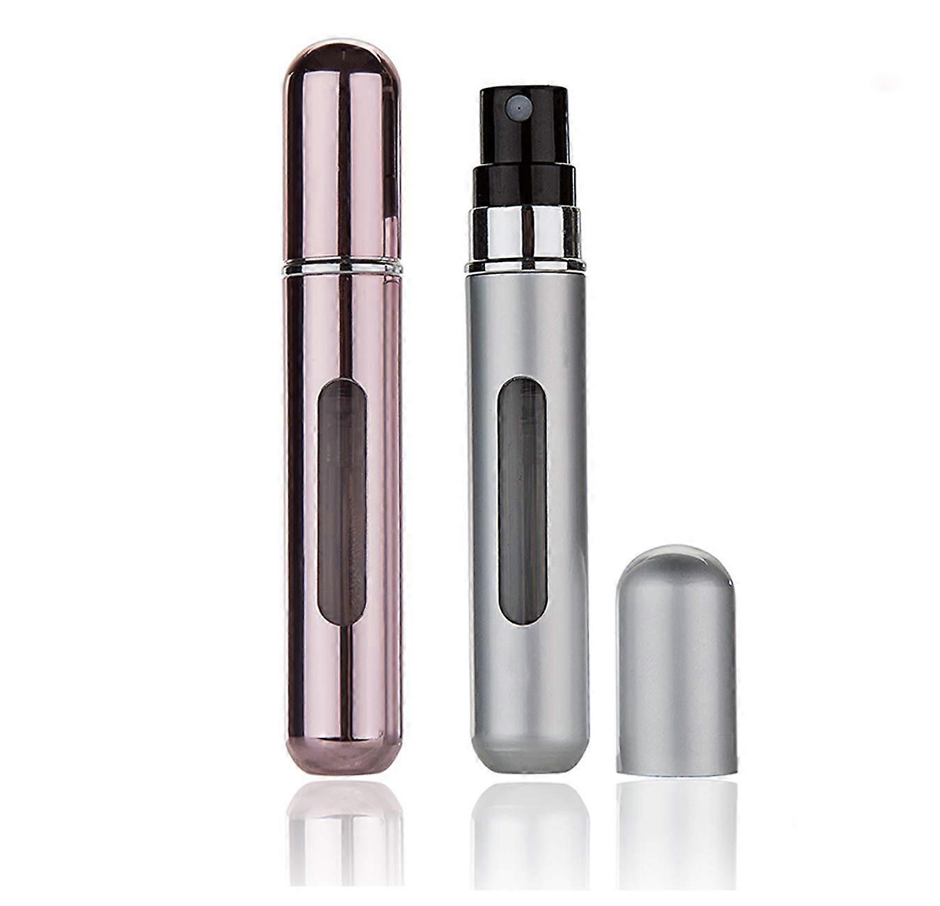 Perfume Atomizer Refillable 8ml Refillable Spray Bottle Mini Bottom Fill Empty Travel Bottle Set of 2