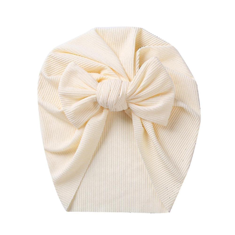 Cappello turbante con nodo di fiocco per oggetti di scena fotografici super elastici per la pelle del neonato