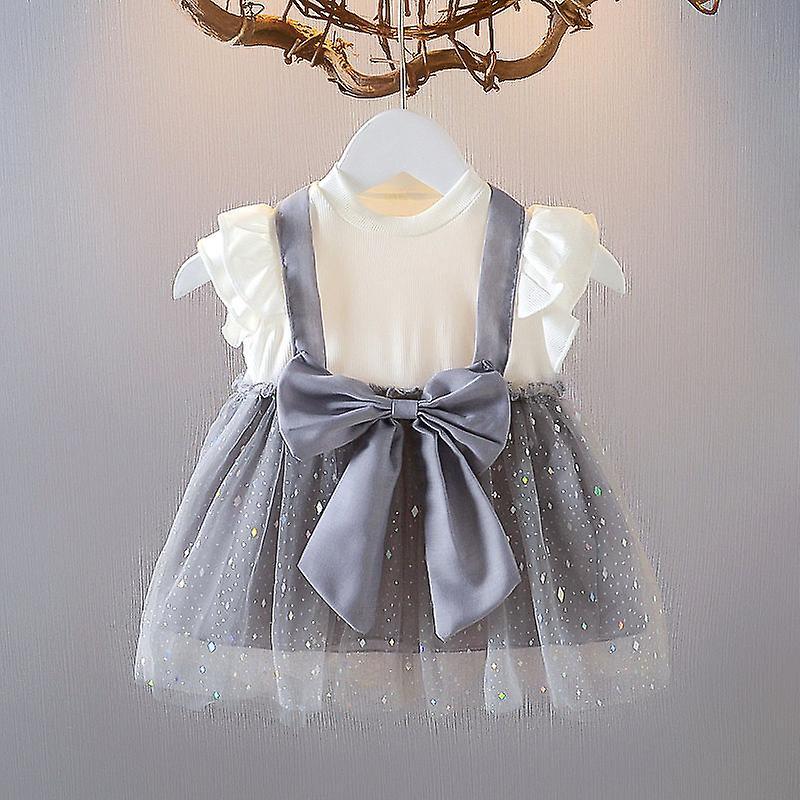 Estate Baby Girl Vestiti Vestito per Ragazze Baby Academy Princess Dress 0-3 anni Baby