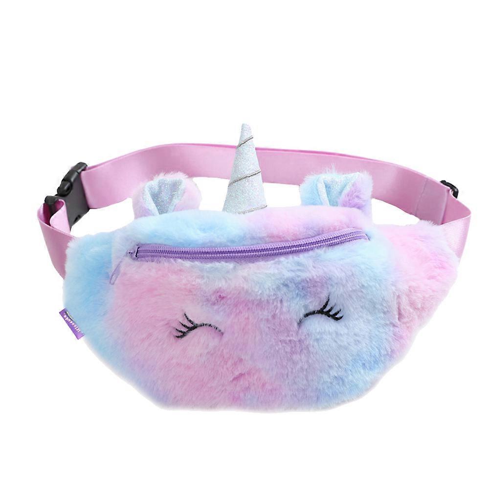 Violet Plush Crossbody Bag Fashion Cartoon Waist Pack Chest Bag Delicate Girls Waist Bag Latest fashion