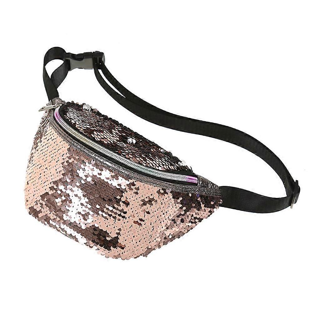 1PC Mermaid Fashion Champagne Sequin Waist Pouch Mermaid Sequins Pockets Fashion Sports Shoulder Bag Slung Sequin Bag Sconti VIP