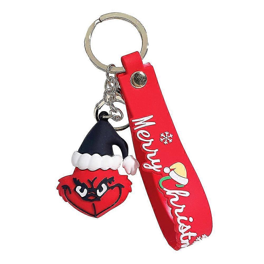 Merry Grinch Keychain For Kids Xmas Cute Grinchmas Car Keychain Pendant Rat Rs Super sconto