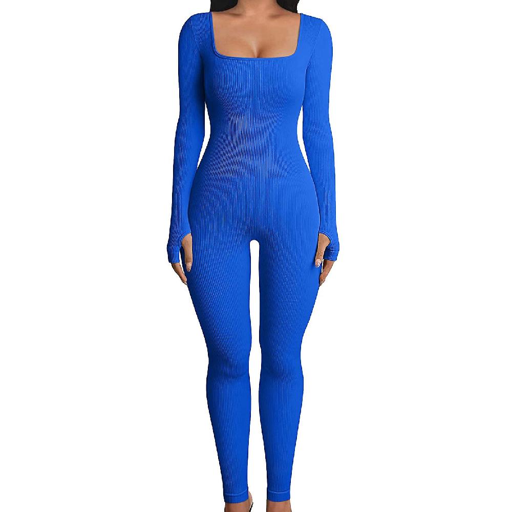 Donne Yoga Tute Allenamento A Costine A Maniche Lunghe Sport Tute 100% Nuovo Convenienza
