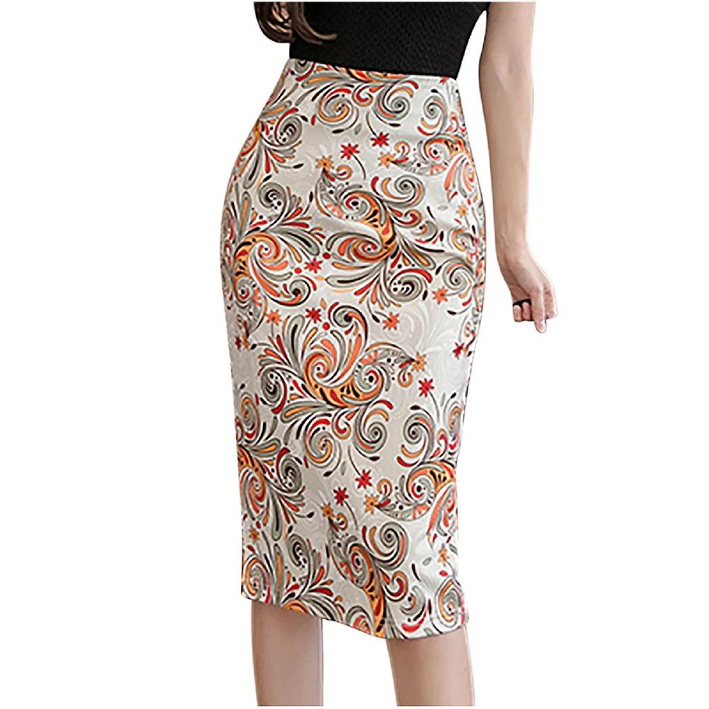 Spring Skirts For Women 2023 Women'S Fashion Half-Length Skirt Printed Step Package Hip Short Skirt Offerte speciali