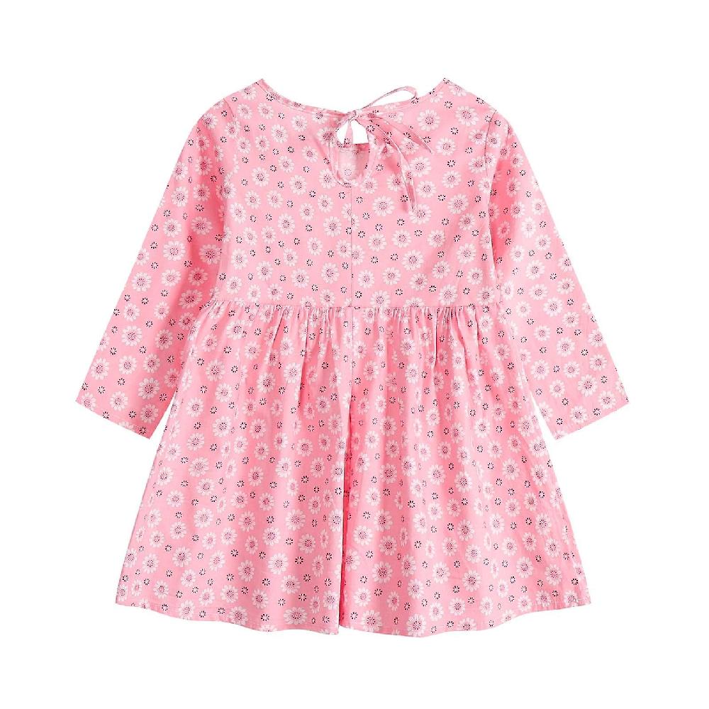 Summer Skirt Toddler Baby Girl Clothing Long Sleeve One-Piece Floral Print Dress Autumn Kids Skirt Only for today