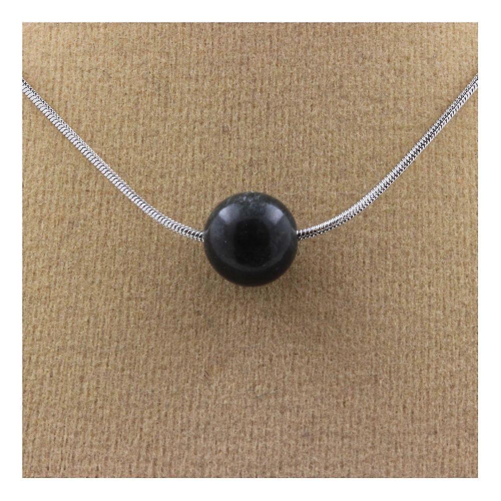 Necklace 1 Seraphinite pearl 8 mm