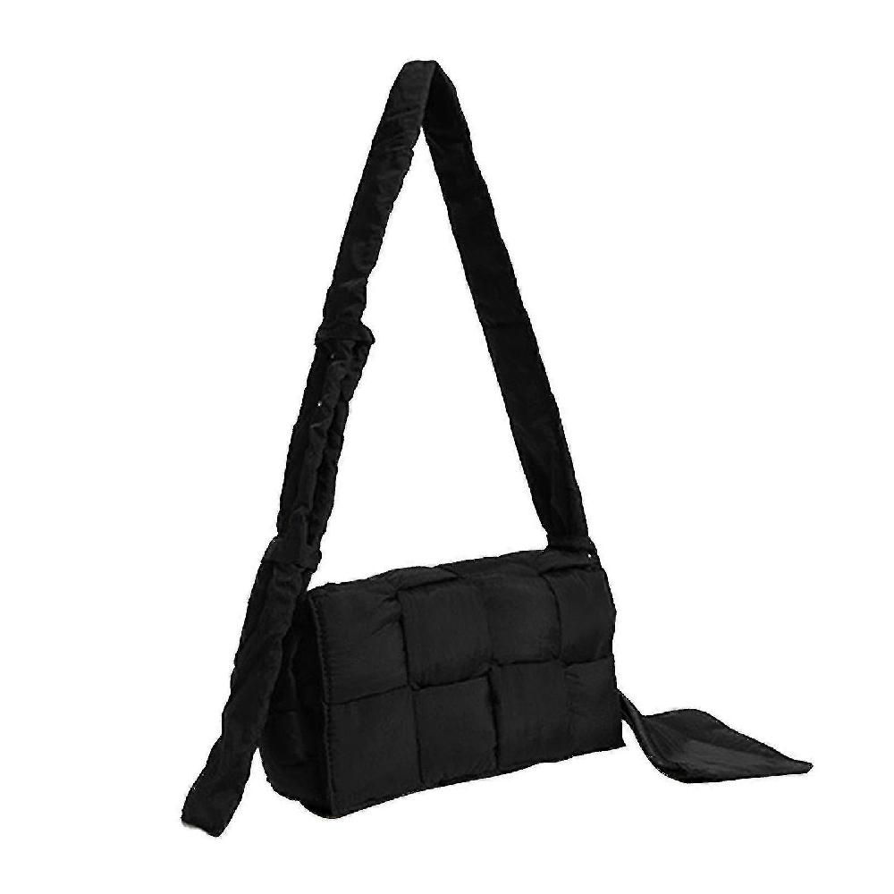 Woven Bag Women Padded Designer Crossbody Bags Woven Purse Down Shoulder Bags