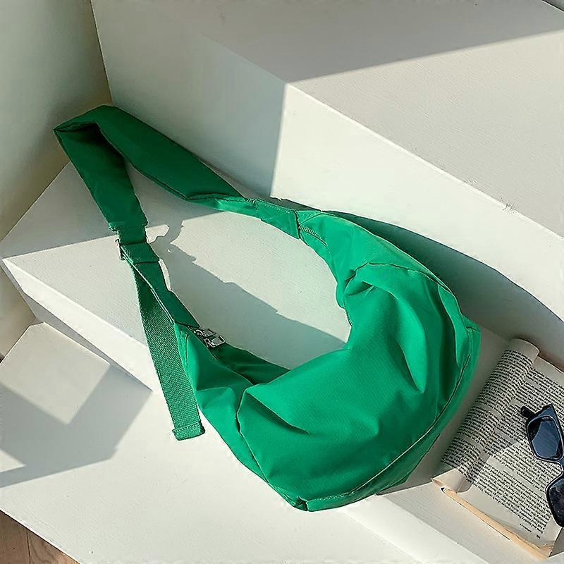 Large capacity dumpling bag female student shoulder bag trendy casual wide shoulder strap nylon crossbody bag female Outlet