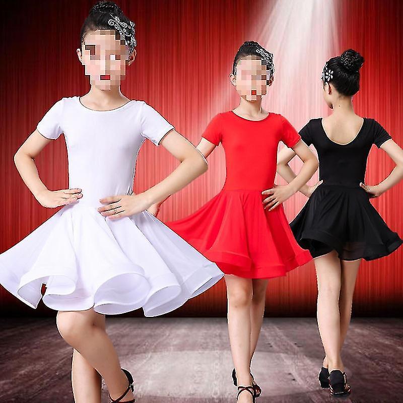 Costume da ballo latino per bambini Gonna da ballo per ragazze Pratica Vestito Per ragazze Concorso di danza Performance Costume Fino al 50% di sconto