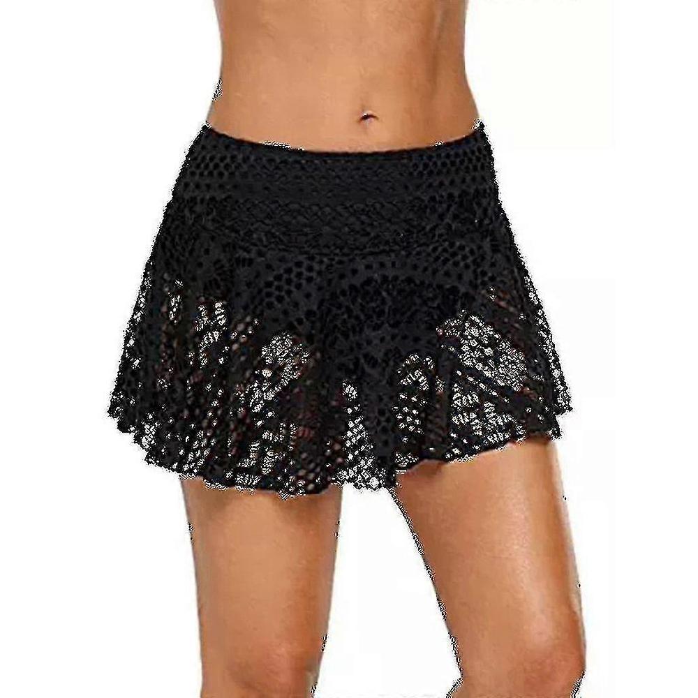 Women's Lace Crochet Skirted Bikini Bottom Swimsuit Excellent Solo un giorno rimasto