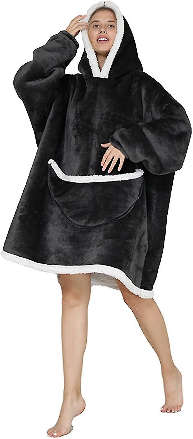The Comfy Oversized Microfiber & Sherpa Wearable Blanket One Size Fits All Presa
