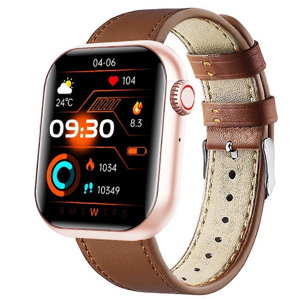 2024 F108 Smart Watch Glicemia Acido Urico e Lipidi Monitoraggio Ossigeno Sangue Pressione Sanguigna Orologio Chiamata Bluetooth Affare Del Giorno
