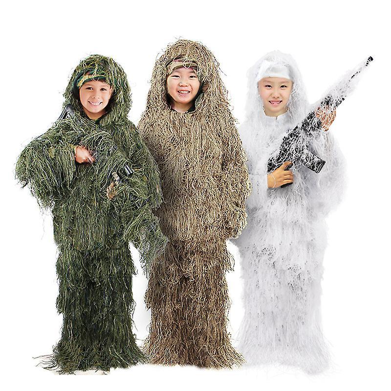 Ghillie Suit 3d Camouflage Hunting Apparel For Kids/youth/teen Offerta natalizia