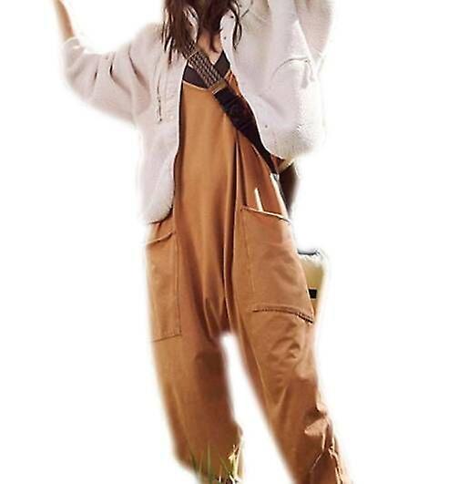 Loose Zipper Patch Pocket Camisole Jumpsuit Offerta San Valentino