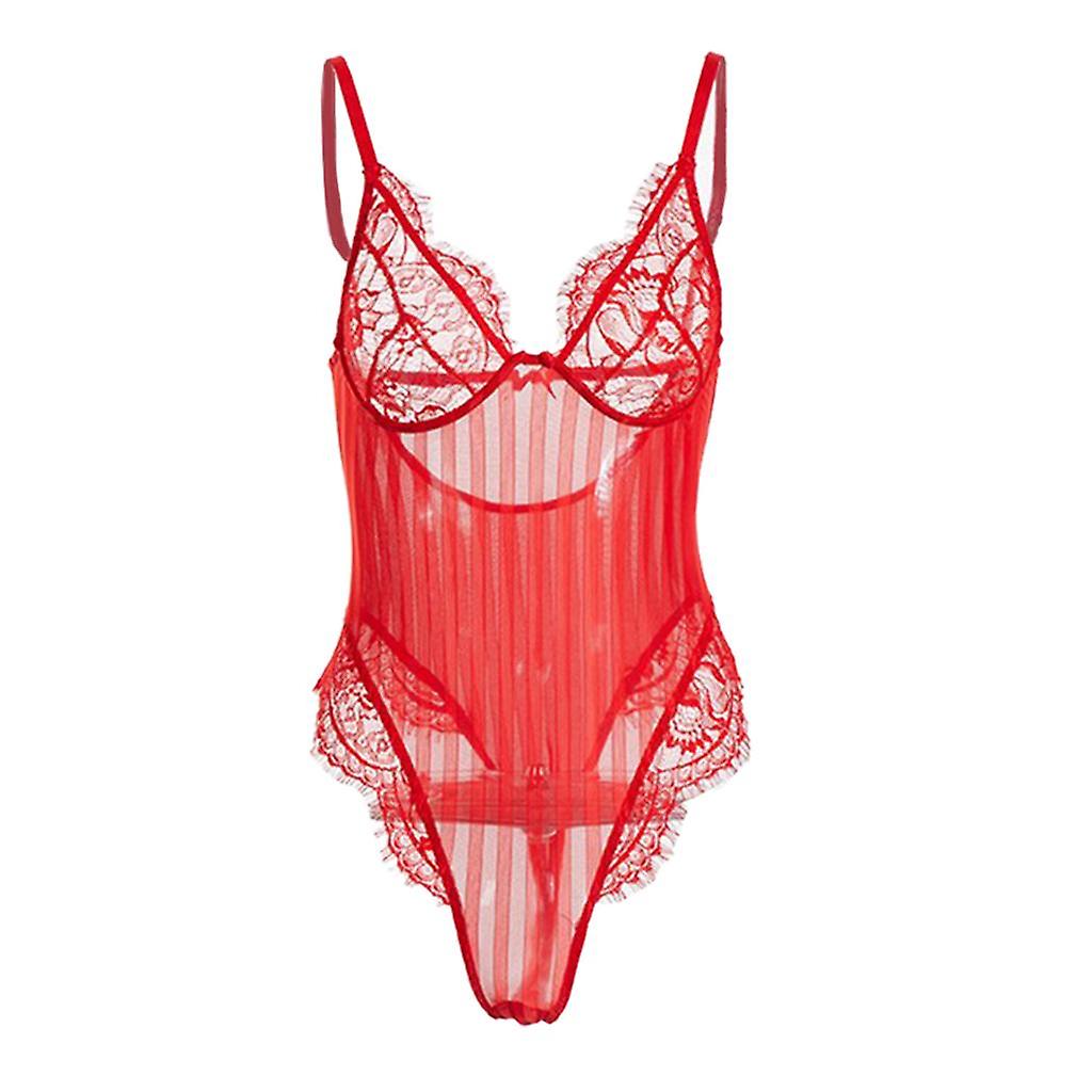 Bodysuit Lingerie Leotard L Red Latest fashion