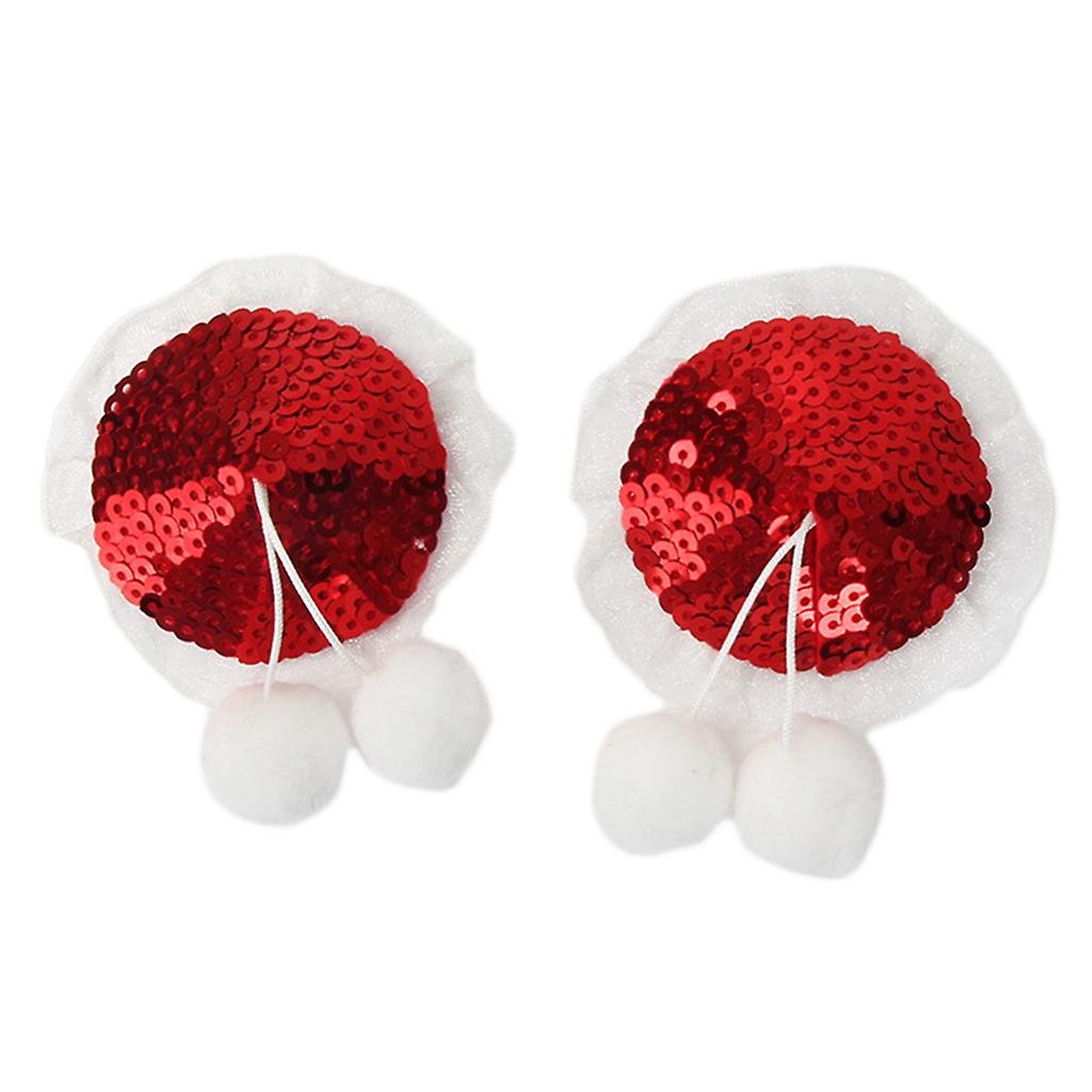 Natale capezzolo copertura paillettes metalliche petto adesivo peluche palla pasticci Vendita