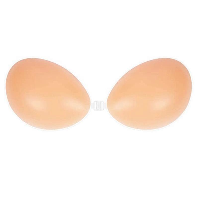 Xianrenge Adhesive Bra Silicone Strapless Bra Self Adhesive Wedding Bra Reusable Skin Friendly Comfortable Backless Bra Push Up Bra Without Straps Spedizione Gratuita