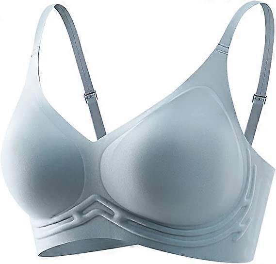 Xianrenge Women's Bra Wireless Seamless Invisible Comfortable T-shirt Bralette High Elasticity Soft Push Up Bustier Jelly Strip Zero Feel Non-wired Un