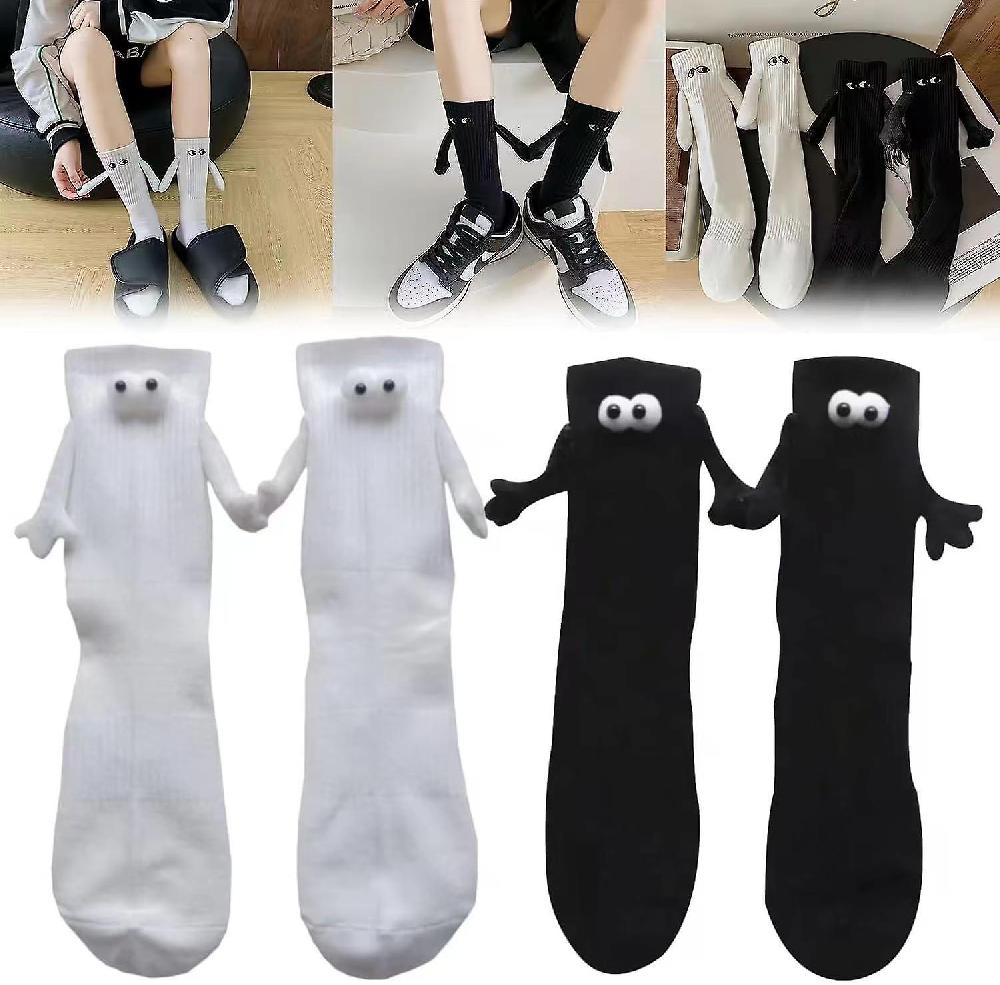 2pcs Holding Hands Socks Funny Couple Holding Hands Sock Couple Magnetic Hand Socks Unisex Funny Couple Holding Hands Sock For Couple.(onesize Bla Shopping Online