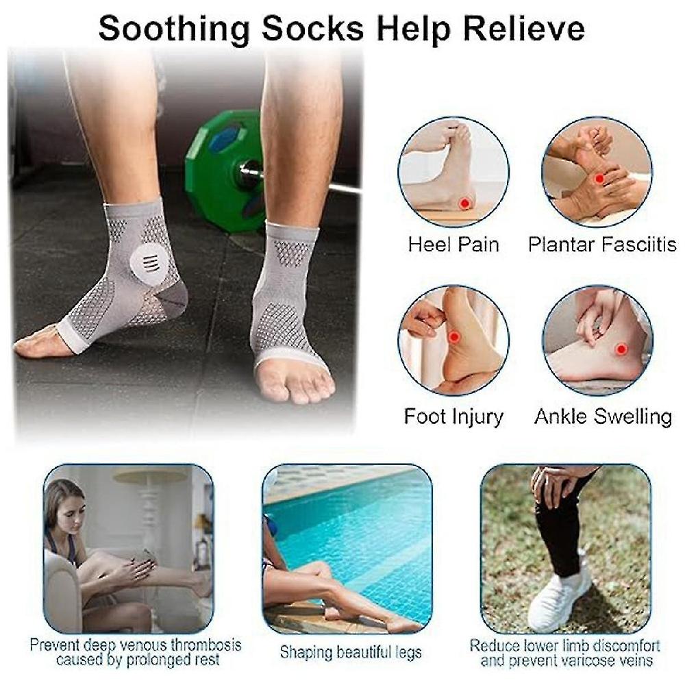 3pairs Neuropathy Socks - Sock - Soothe Relief Socks For Neuropathy Pain - Plantar Fasciitis Socks Offerte