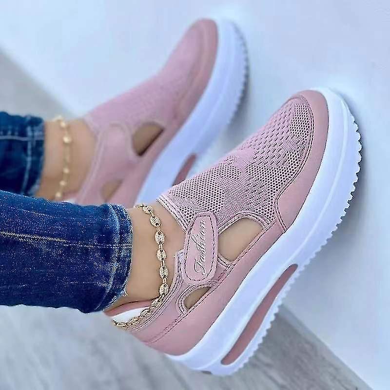 Ladies Soft Wedge Shoes Casual Anti Slip Platform Sandals Sports Non Round Toe