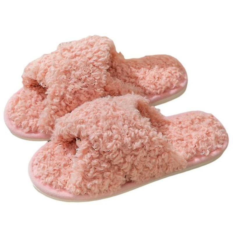Pantofole P morbide da donna Fuzzy Slip On Open Toe Comode pantofole esterne interne #yogu Grandi sconti