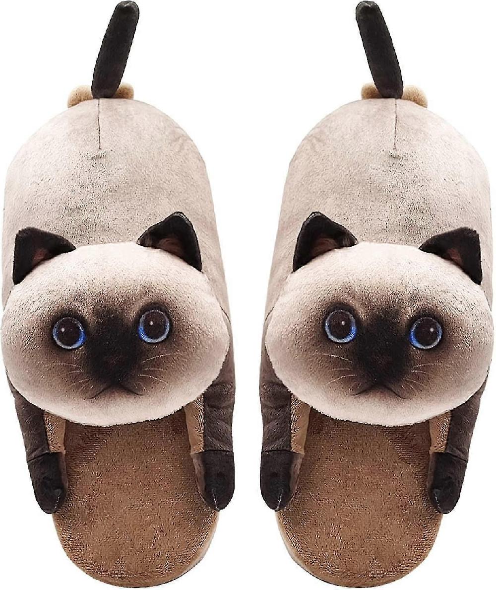 Cat Fuzzy Slippers For Women bed Fluffy Slippers Shoes cute Animal Indoor And Outdoor Slippers i Slippers soft Non-slip cat Ritorno libero