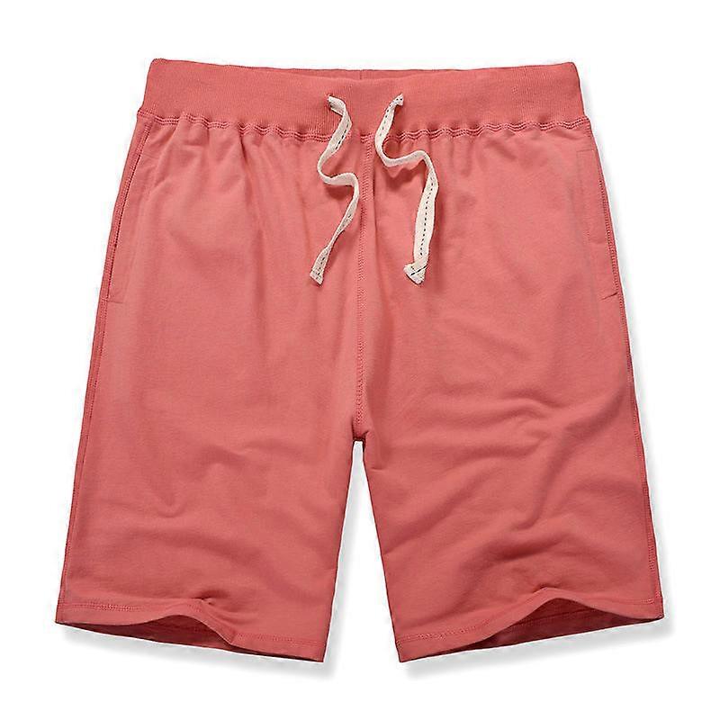 Men's Shorts Casual Workout Drawstring Shorts with Elastic Waist and Pockets-Watermelon Red Qualità Garantita