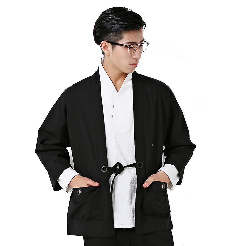 Camicia Flax Uomo Giacca Vintage Plus Size