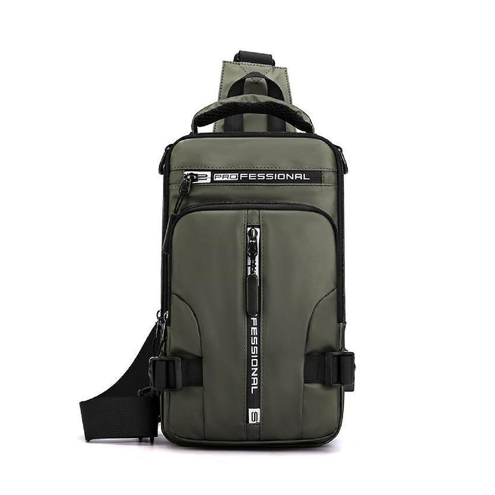 Men Multi-functional Crossbody Bags Cross Shoulder Bag with USB Charging Port