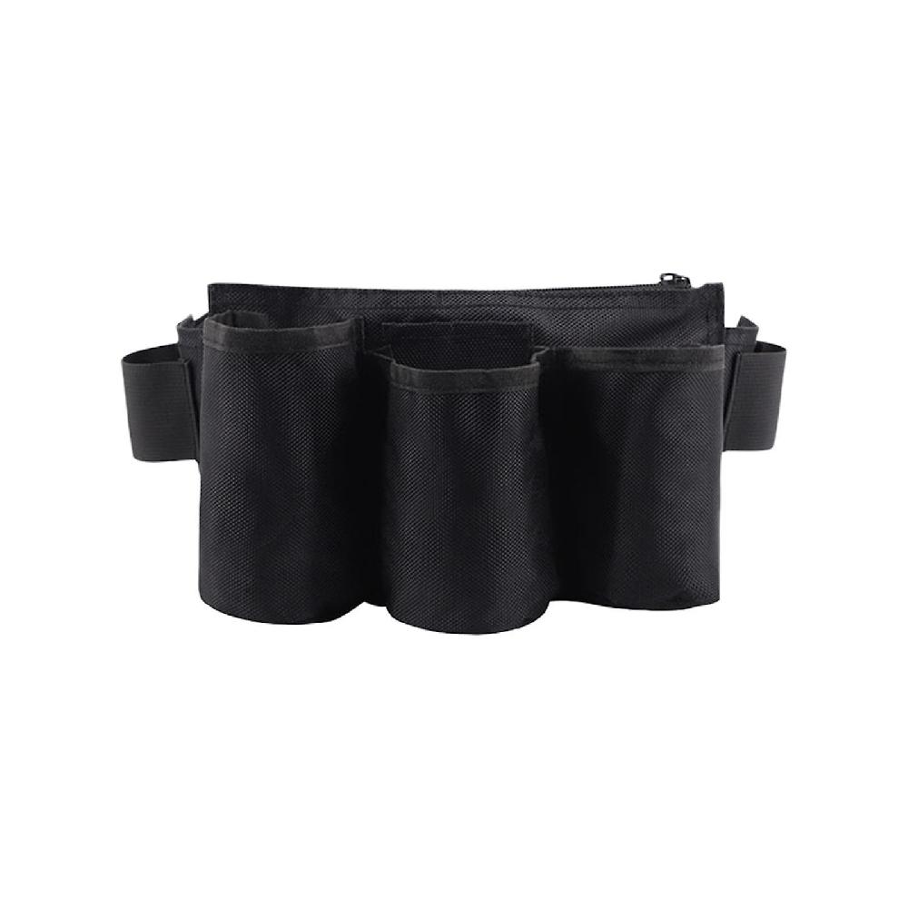 Tool Pouch Waist Belt Bag Sturdy for Housekeeping Gardening Maintenance Tool Black