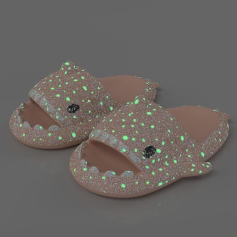 Shark Slippers Home Squalo Infradito Nuvola Shark Clapper Estate Morbido Antiscivolo Shark Slides Scarpe Uomo Rosa cielo stellato 40-41 (25-25.5cm)