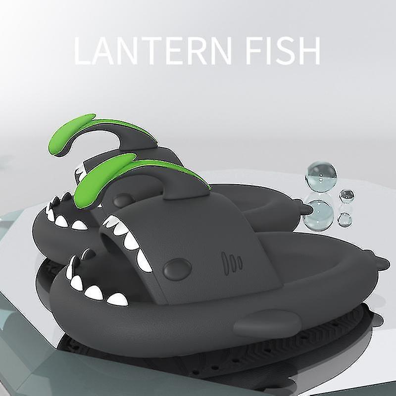 Shark Slippers Home Shark Infradito Nuvola Shark Clapper Estate Morbido Antiscivolo Shark Slides Scarpe Uomo lanterna pesce 36-37 (23-23.5cm) Nuovo