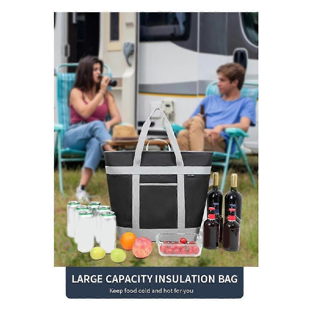 Insulated Cooler Bag Reusable 40L Soft Cooler Bags Cooler Leak Proof Portable Thermal Bags for Gr Hotsell