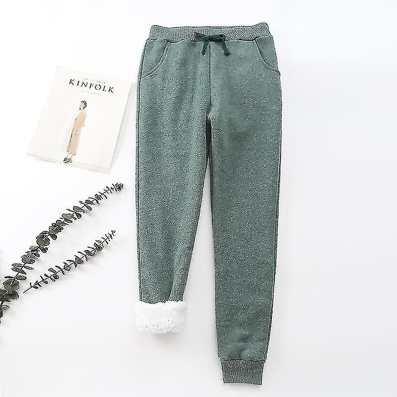 Inverno Caldo Atletico Jogger Pantaloni in pile Pantaloni della tuta da donna Sherpa Foderato