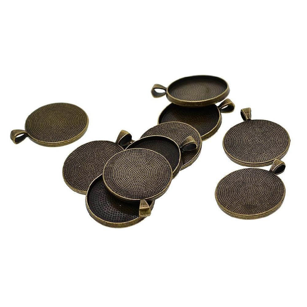 10 Pendente rotondo Cabochon Vuoto Base Setting Vassoi Fai da te Gioielli facendo oro Offerta speciale