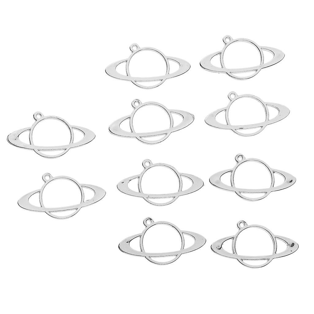 10 Pieces Metal Bezel Frame Pendant Diy Resin Setting Charms Jewelry Gold Offerta esclusiva