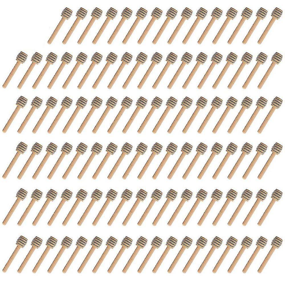 Promozione autunnale bastoncini di miele da 100 pezzi bastoncini di miele di legno 7.6cm uso di mescolanza Latest stili