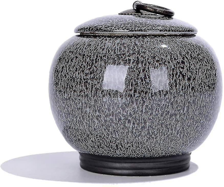 Urne Crematorie Ceramica di medie dimensioni Urna per ceneri commemorative umane adulte Ceneri Pet Ash Bara per adulti Ceramica sigillata (colore: C) - KHW